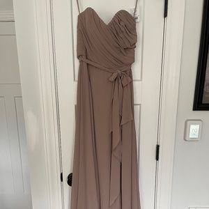 Amsale Jaycie Dress - Latte - Size 8